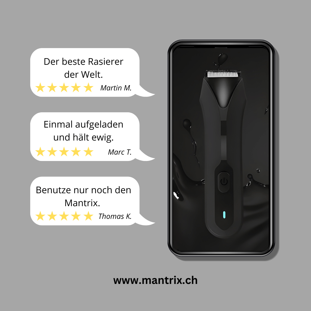 Mantrix 1.0 - Für die perfekte Intimrasur des Mannes